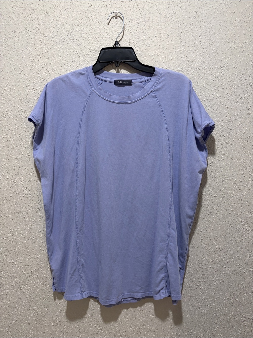 Light Lavender Short-Sleeve Women's Top